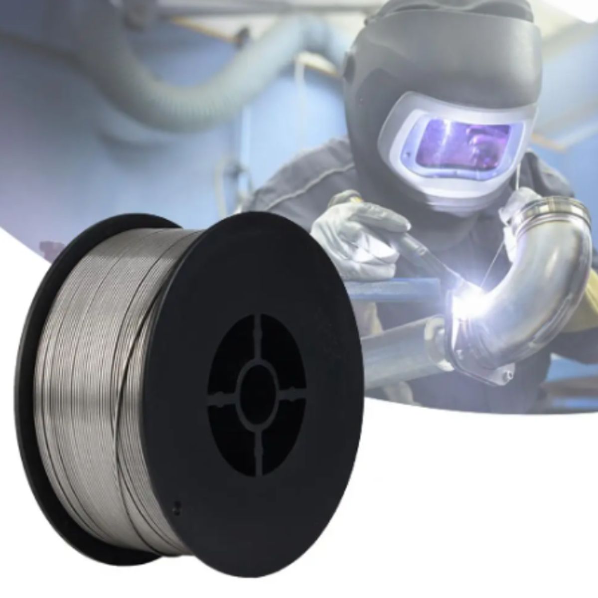 GENERICO - ALAMBRE PARA SOLDADURA MIG ACERO INOXIDABLE SIN GAS 1MM 045KG