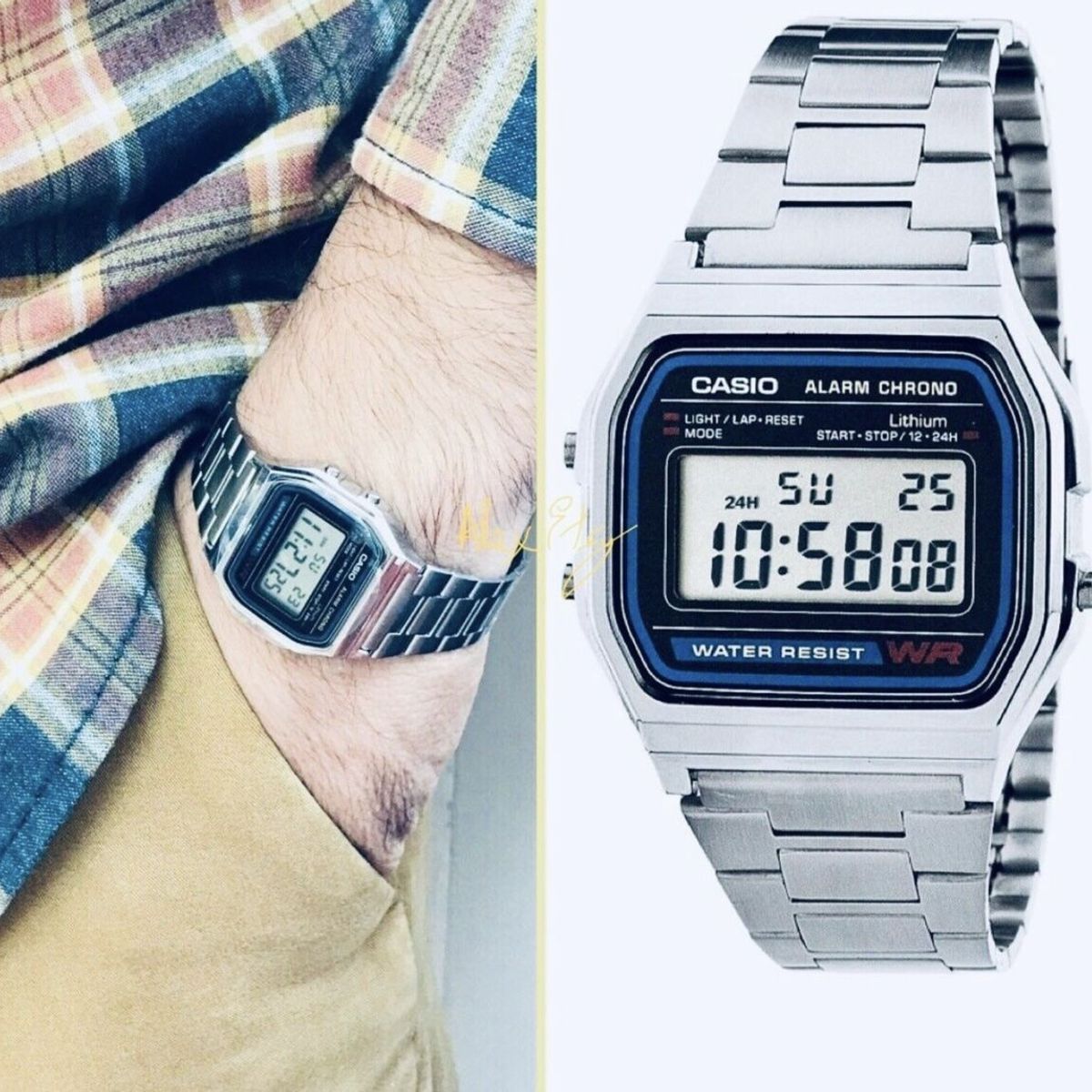 CASIO - RELOJ CASIO A158W-1  UNISEX  DIGITAL VINTAGE