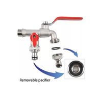 Llave De Jardín Con Doble Salida 12 Grifo De Válvula