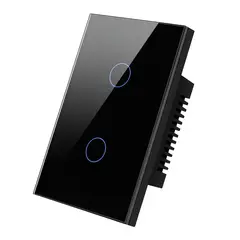 GENERICO - Interruptor WiFi Touch 2 Gang Alexa Google Tuya