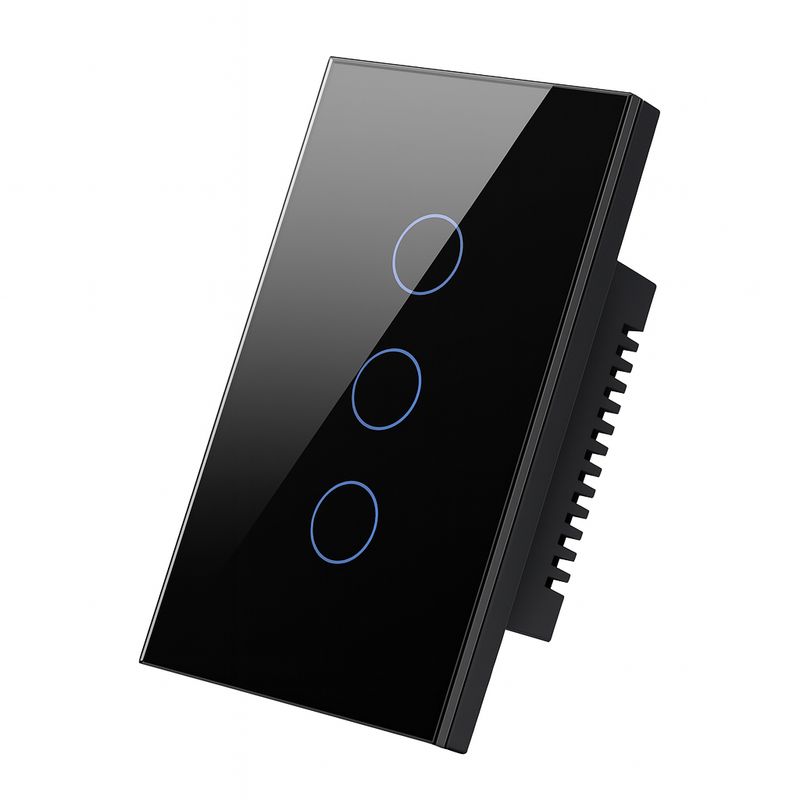 GENERICO - Interruptor WiFi Touch 3 Gang Alexa Google Tuya Smart