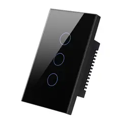 GENERICO - Interruptor WiFi Touch 3 Gang Alexa Google Tuya Smart