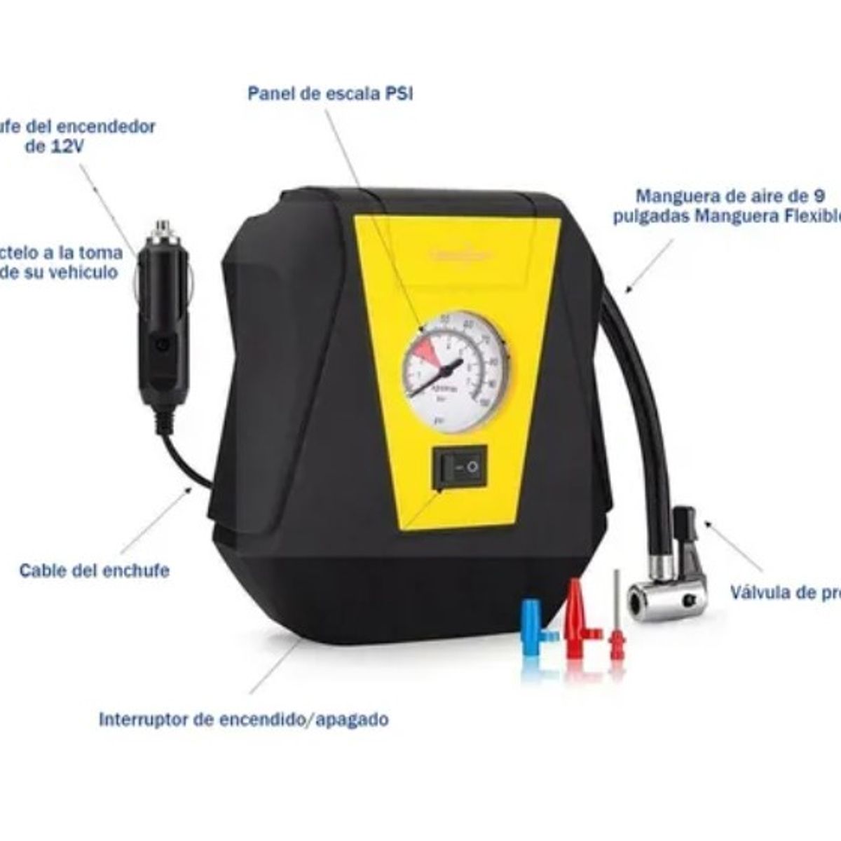 OFERTABKN - Mini Compresor De Aire 12v Para Vehículos Neumáticos 150psi