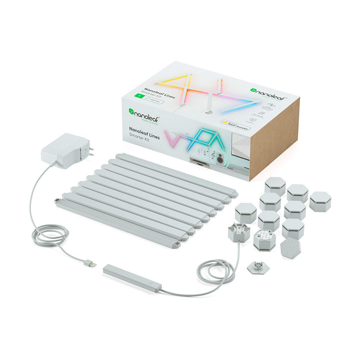 NANOLEAF - Nanoleaf Lines Starter Kit - Pack de 9