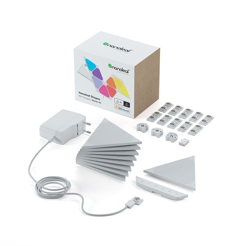 NANOLEAF - Nanoleaf Shapes Mini Triangles Starter Kit - Pack de 9