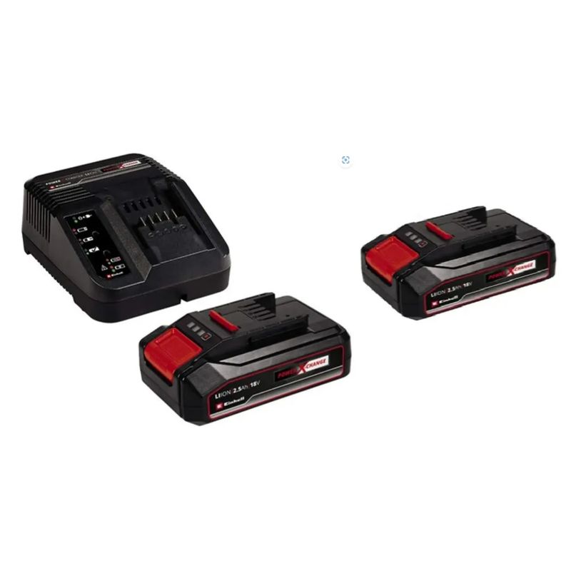 EINHELL - Kit 2 Baterias Expert Einhell 18v 2.5 Ah+cargador Rapido 18v