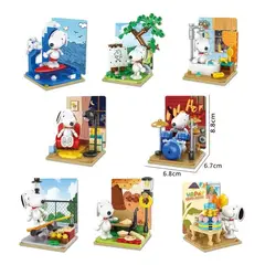 GENERICO - Snoopy Peanuts Bloques Armables Tipo Lego Hobbies