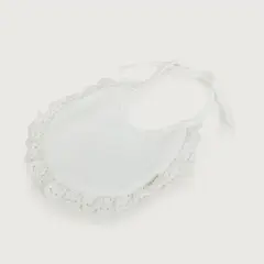 OPALINE - Babero ceremonia bebe con encaje 40624