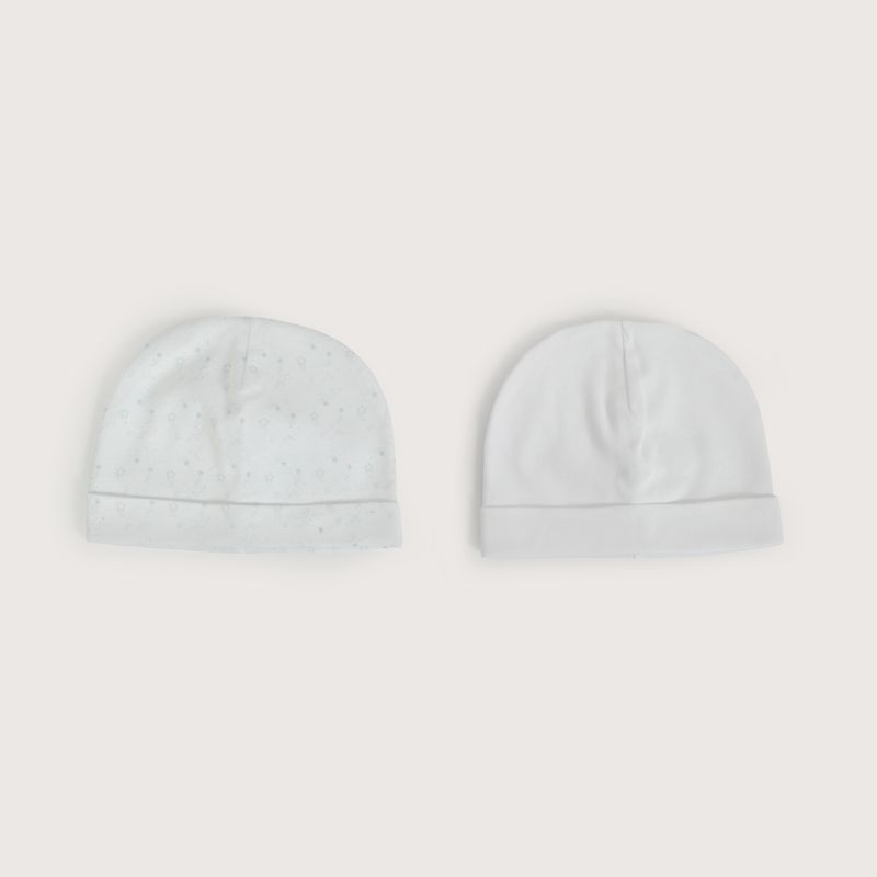 OPALINE - Pack de 2 gorros algodón de bebe niño 40703