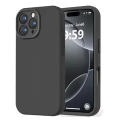 BANANA TIENDA - Carcasa Para iPhone 16 Pro Silicona Negro