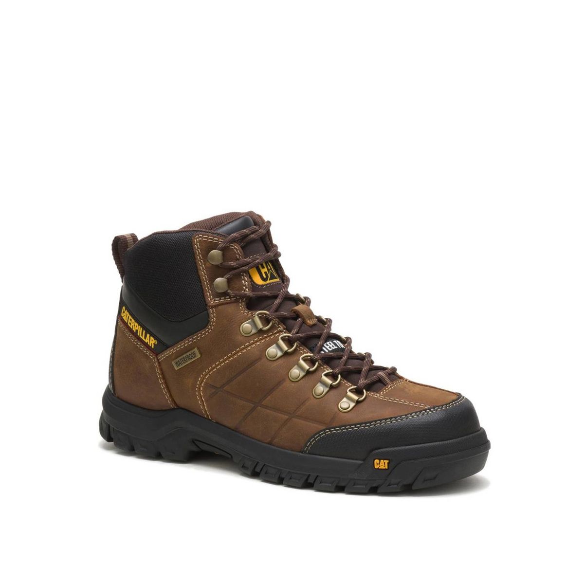 CAT - Zapato Seguridad cuero impermeable Hombre T St Café CAT