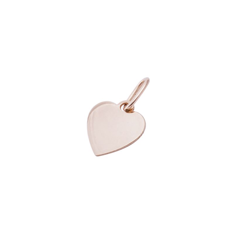 JB JOYAS BARON - Colgante Oro Miel 18kt Corazón Plano Pequeño