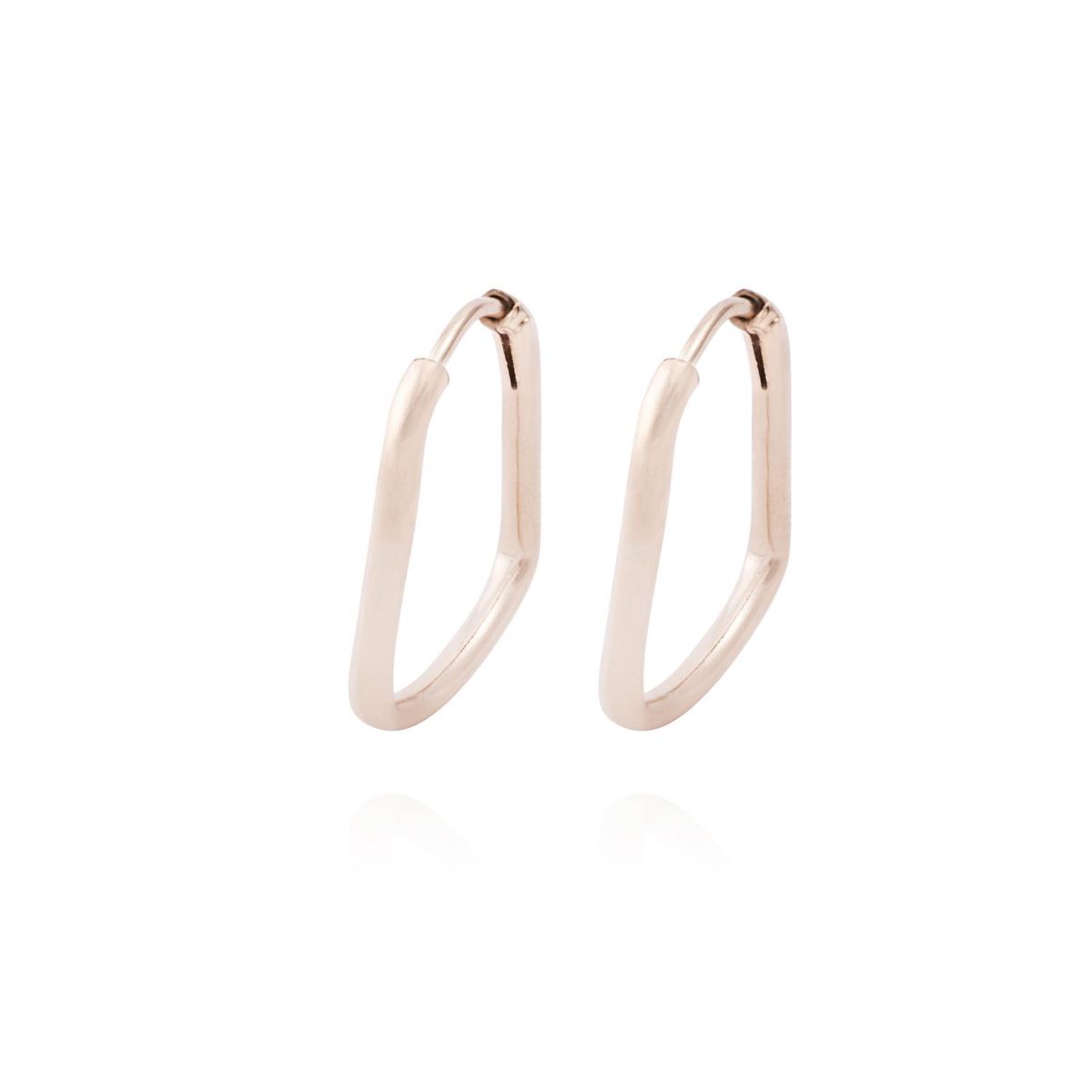 JB JOYAS BARON - Aros Oro Miel 18kt Ovalo