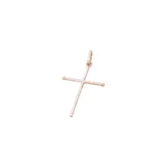JB JOYAS BARON - Colgante Oro Miel 18kt Cruz Grande 25x 30 mm