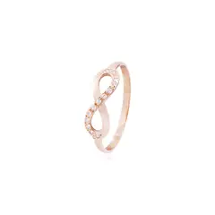 JB JOYAS BARON - Anillo Oro Miel 18kt Infinito