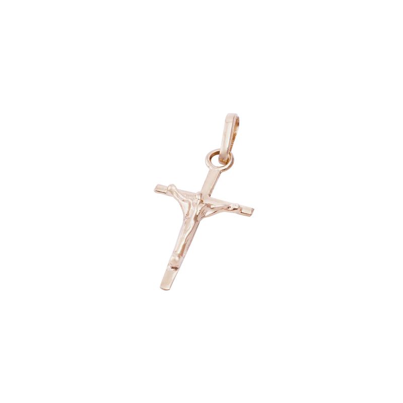 JB JOYAS BARON - Colgante Oro Miel 18kt Cruz Cristo 15x26