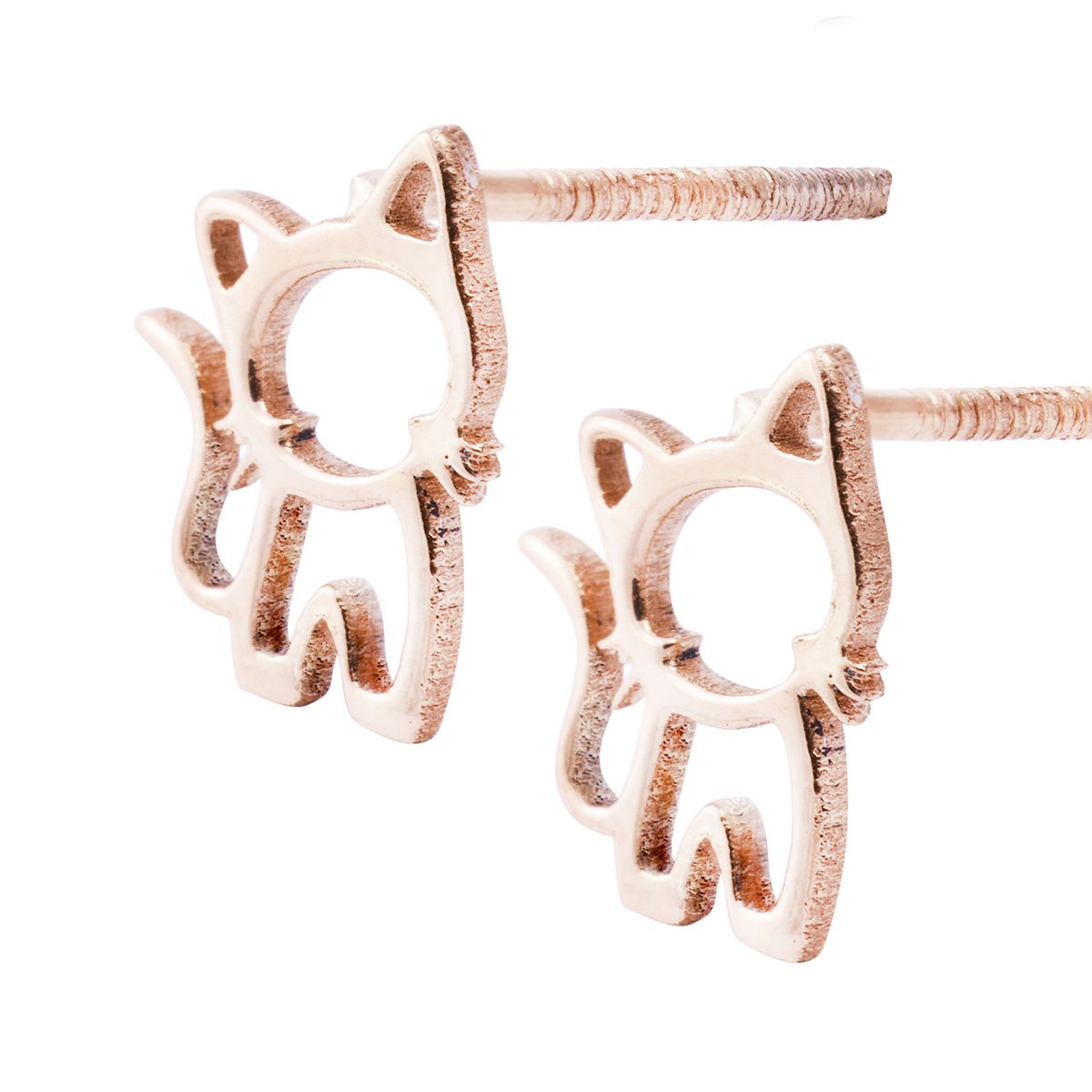 JB JOYAS BARON - Aros Oro Miel 18kt Gato