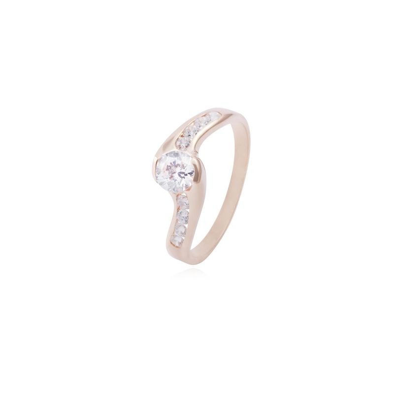 JB JOYAS BARON - Anillo Oro Miel 18kt Circones en Riel
