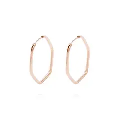 JB JOYAS BARON - Aros Oro Miel 18kt Rombo