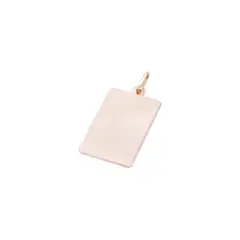 JB JOYAS BARON - Colgante Oro Miel 18kt Placa Lisa