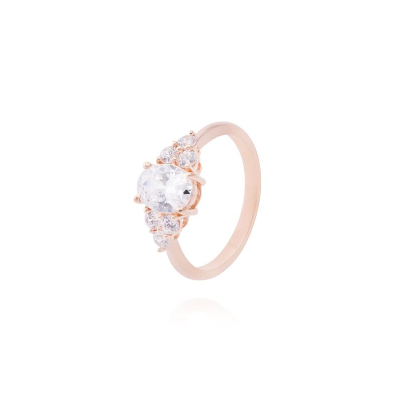 JB JOYAS BARON - Anillo Oro Miel 18kt Triada de Luz