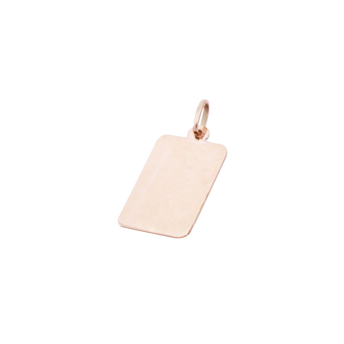 JB JOYAS BARON - Colgante Oro Miel 18kt Placa Labrada