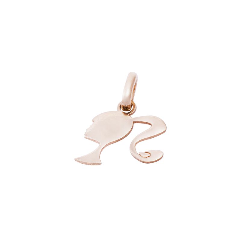 JB JOYAS BARON - Colgante Oro Miel 18kt  Perfil Niña