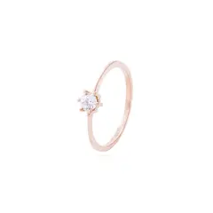 JB JOYAS BARON - Anillo Oro Miel 18kt Solitario