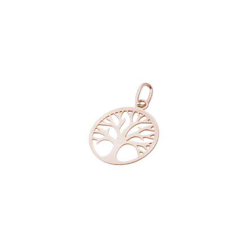 JB JOYAS BARON - Colgante Oro Miel 18kt Árbol de la Vida Pequeño