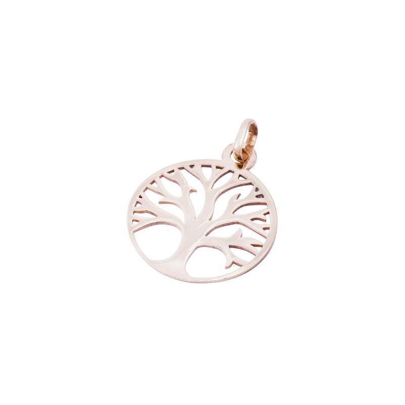 JB JOYAS BARON - Colgante Oro Miel 18kt Árbol de la Vida Mediano