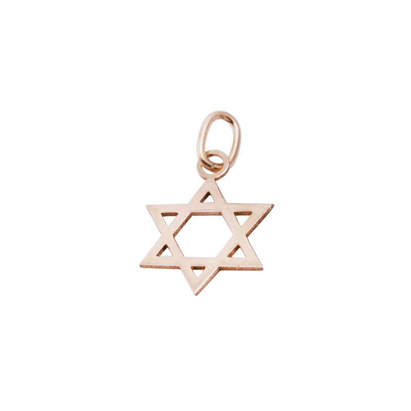 JB JOYAS BARON - Colgante Oro Miel 18kt Estrella de David