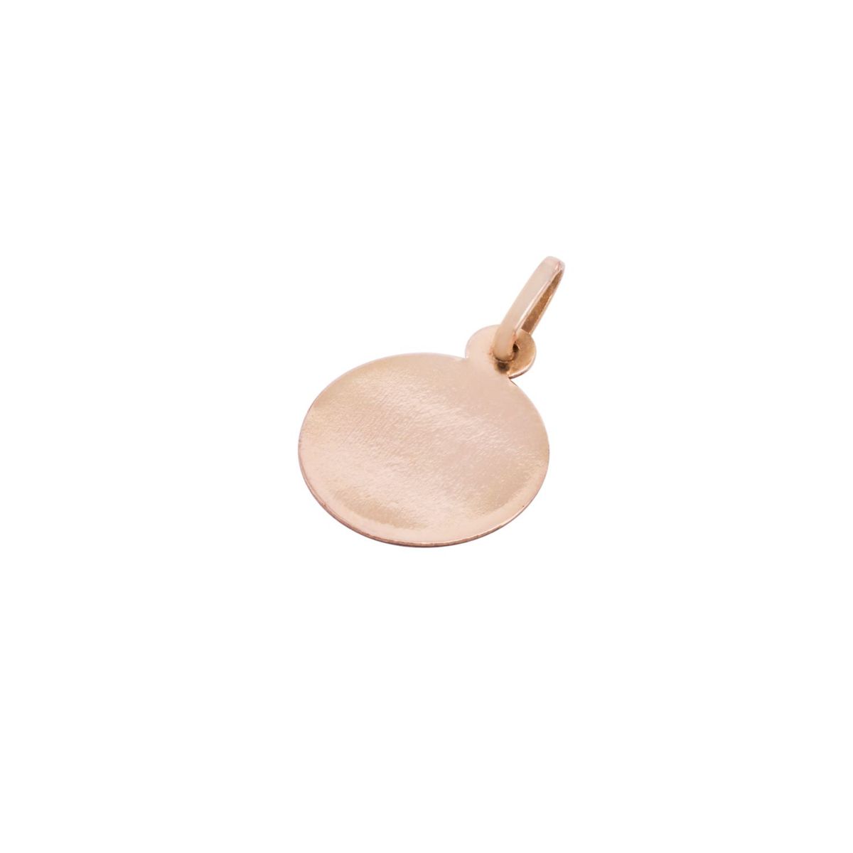 JB JOYAS BARON - Colgante Oro Miel 18kt Disco Labrado 14mm