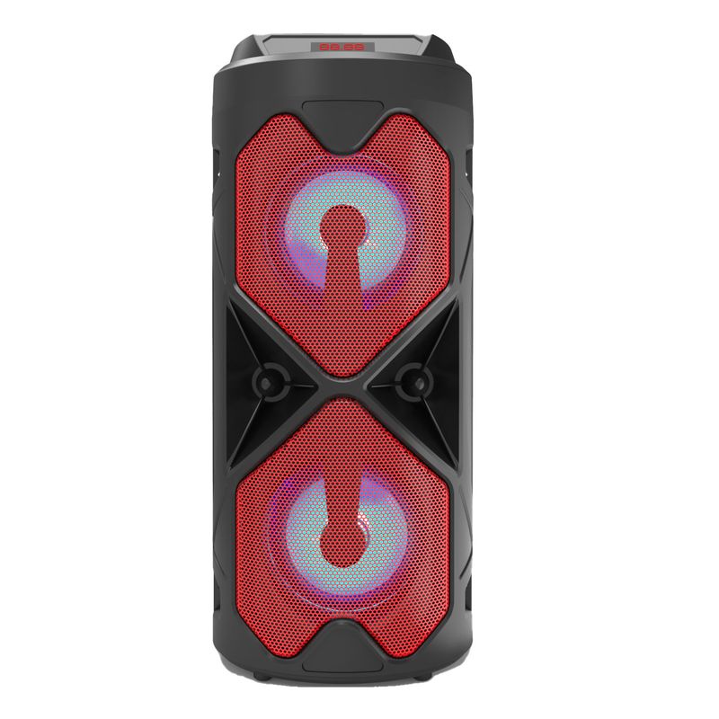AMAZING - Parlante Bluetooth Karaoke BIG PRO 500 con Micrófono - Radio FM, USB, AUX, Rojo