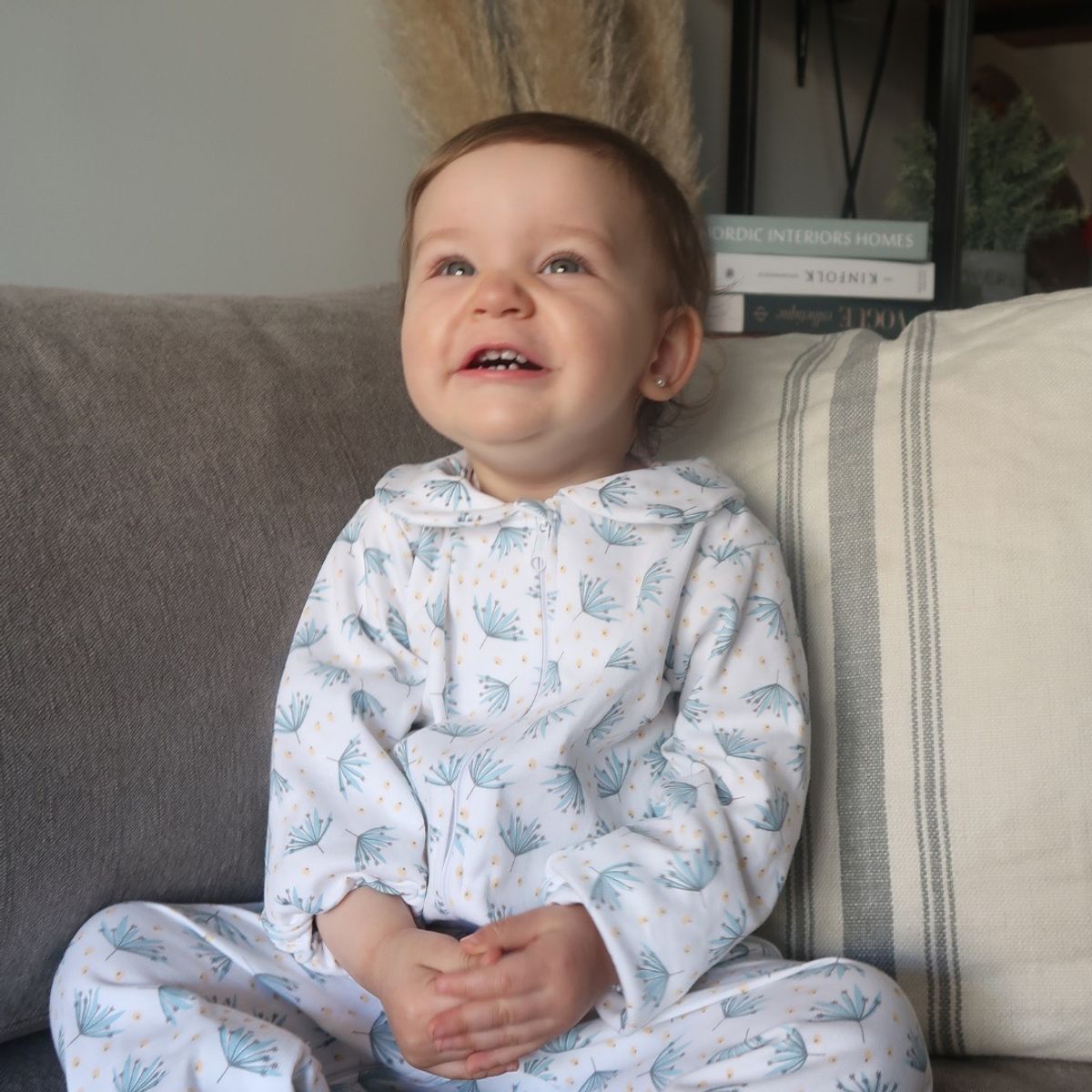 SIMPLY B - Pijama enterito bebé niña botánico