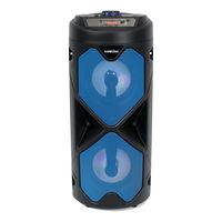 Parlante Bluetooth Karaoke BIG PRO 500 con Micrófono - Radio FM, USB, AUX, Azul