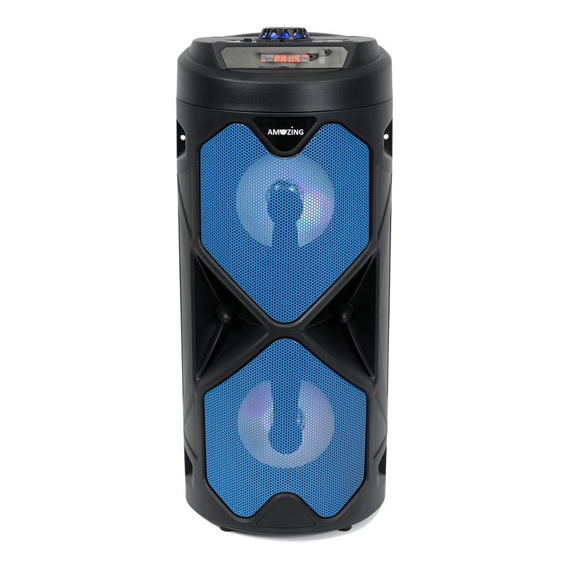 AMAZING - Parlante Bluetooth Karaoke BIG PRO 500 con Micrófono - Radio FM, USB, AUX, Azul