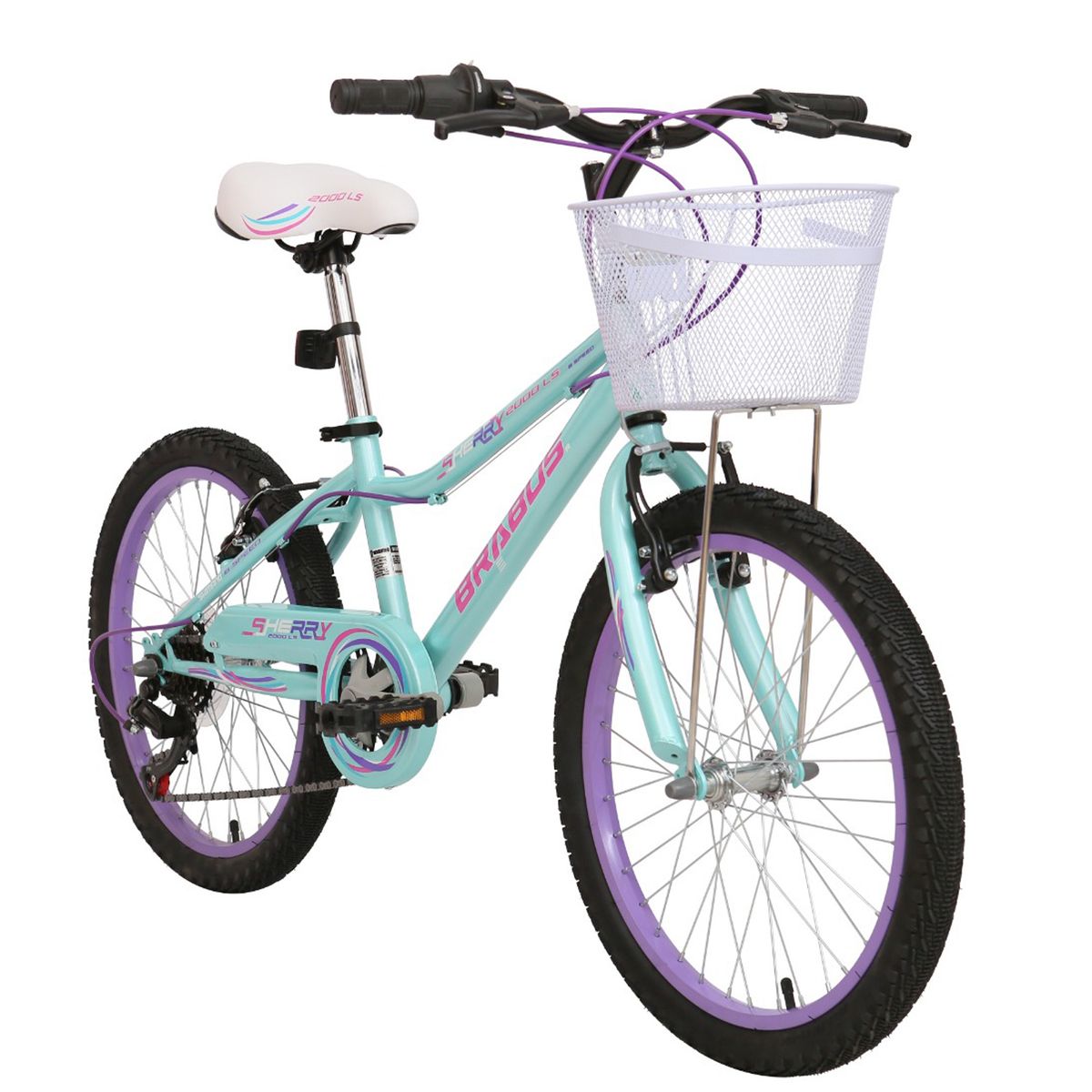 BRABUS - Bicicleta Sherry Aro 20 Turquesa