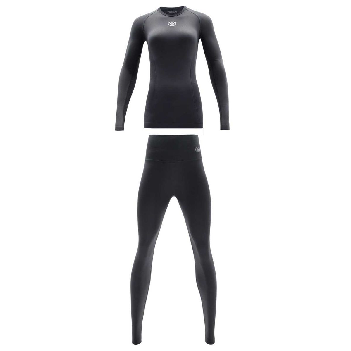 GIOVACCHINO - Pack de Camiseta y Calza Deportiva Primera Capa Microfibra Mujer