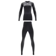 GIOVACCHINO - Pack de Camiseta y Calza Deportiva Primera Capa Microfibra Mujer