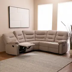 DANIELS - Sofá Seccional Reclinable Moderno Siena Beige 8038BE