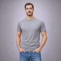 Polera de hombre manga corta cuello polo algodón premium