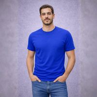 Polera de hombre manga corta cuello polo algodón premium