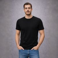 Polera de hombre manga corta cuello polo algodón premium