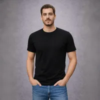 Polera de hombre manga corta cuello polo algodón premium