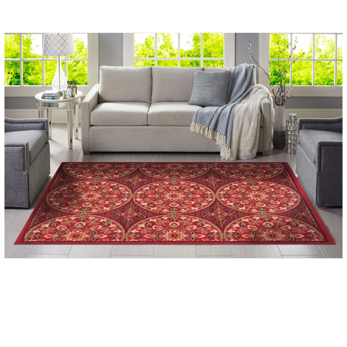 CANNON - Alfombra Jazmín Rojo 133x180