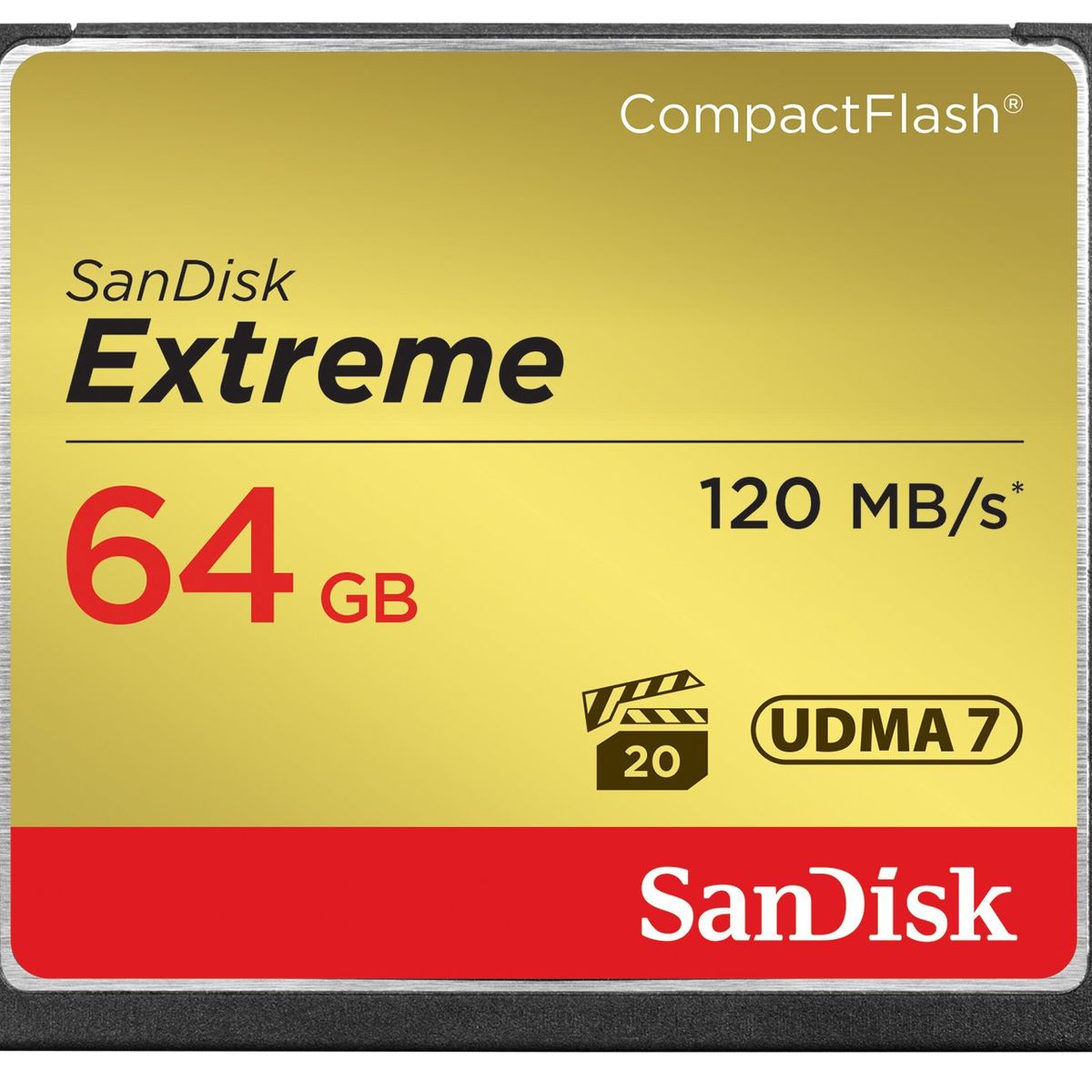 SANDISK - Memoria Compactflash Sandisk Extreme 64 Gb 120 Mb/s