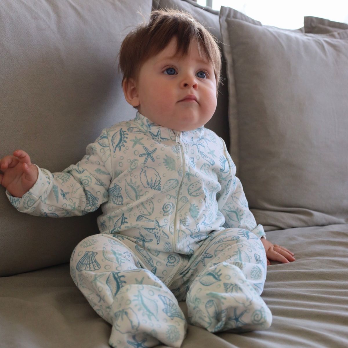 SIMPLY B - Pijama enterito bajo del mar niño