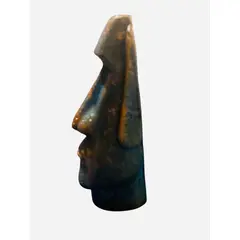 TAROT CHURRUCA OFICIAL - MOAI 10 X 5 YESO OXIDO METALIZADO ADORNO
