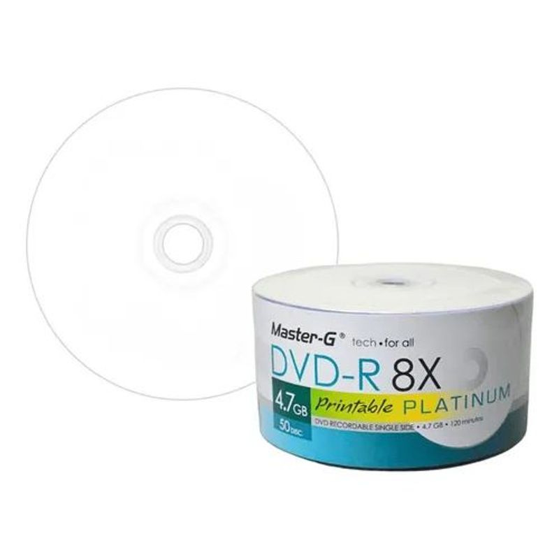 MASTER G - Dvd-r Master G 8x Imprimible Platinum