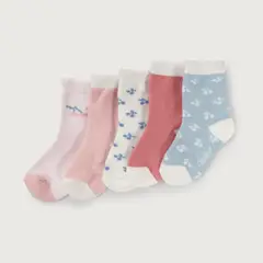 OPALINE - Pack de 5 calcetines con diseño niña 40579